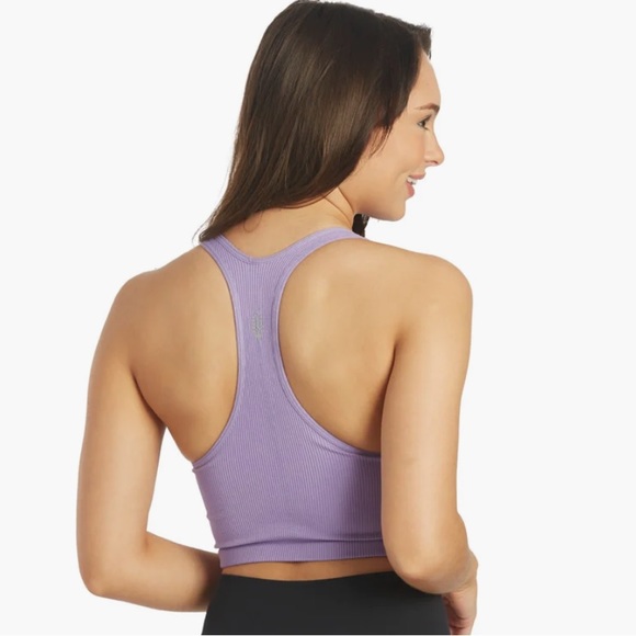 Free People Movement Free Throw Crop Purple Dust Size Medium - Picture 3 of 8